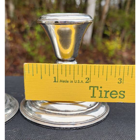 Vintage Frank M. Whiting Sterling Weighted & Re-Enforced Candle Holders 2001 - Picture 6 of 6